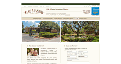 Desktop Screenshot of oakmanorapartmenthomes.com